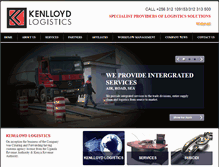 Tablet Screenshot of kenlloyd-logistics.com